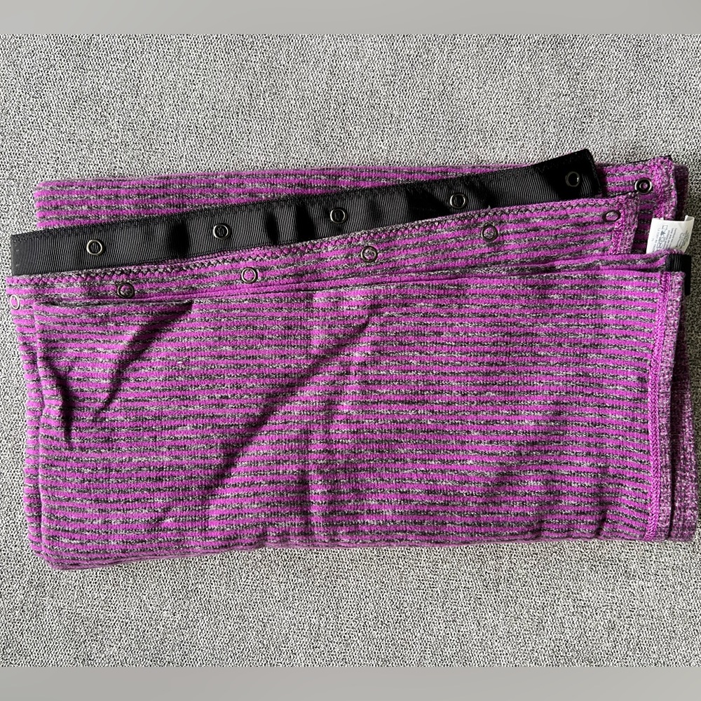 Lululemon Vinyasa Scarf Rulu Mini Check Pique Ultra Violet Heathered Black
